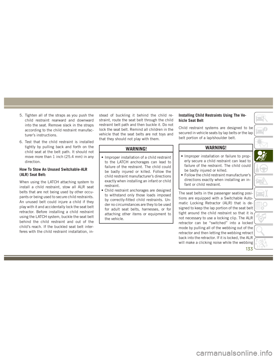 JEEP WRANGLER RUBICON 2017  Owners Manual 
