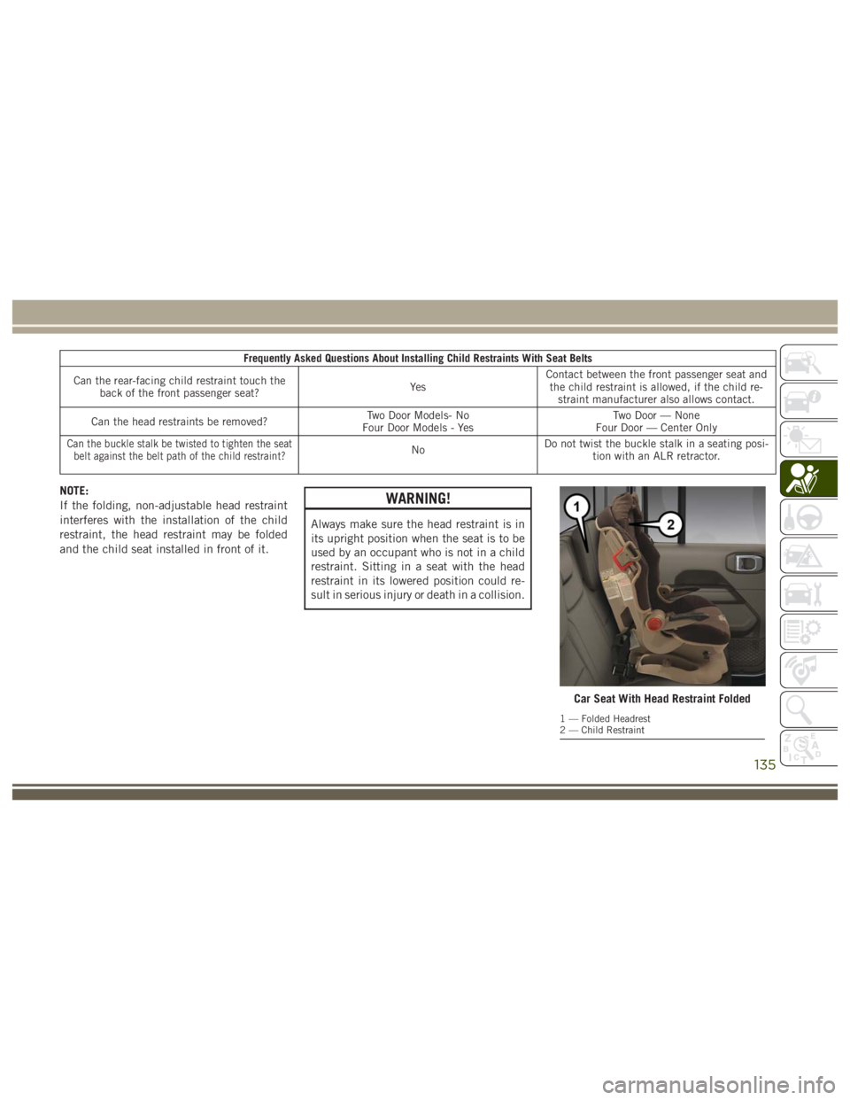 JEEP WRANGLER RUBICON 2017  Owners Manual 
