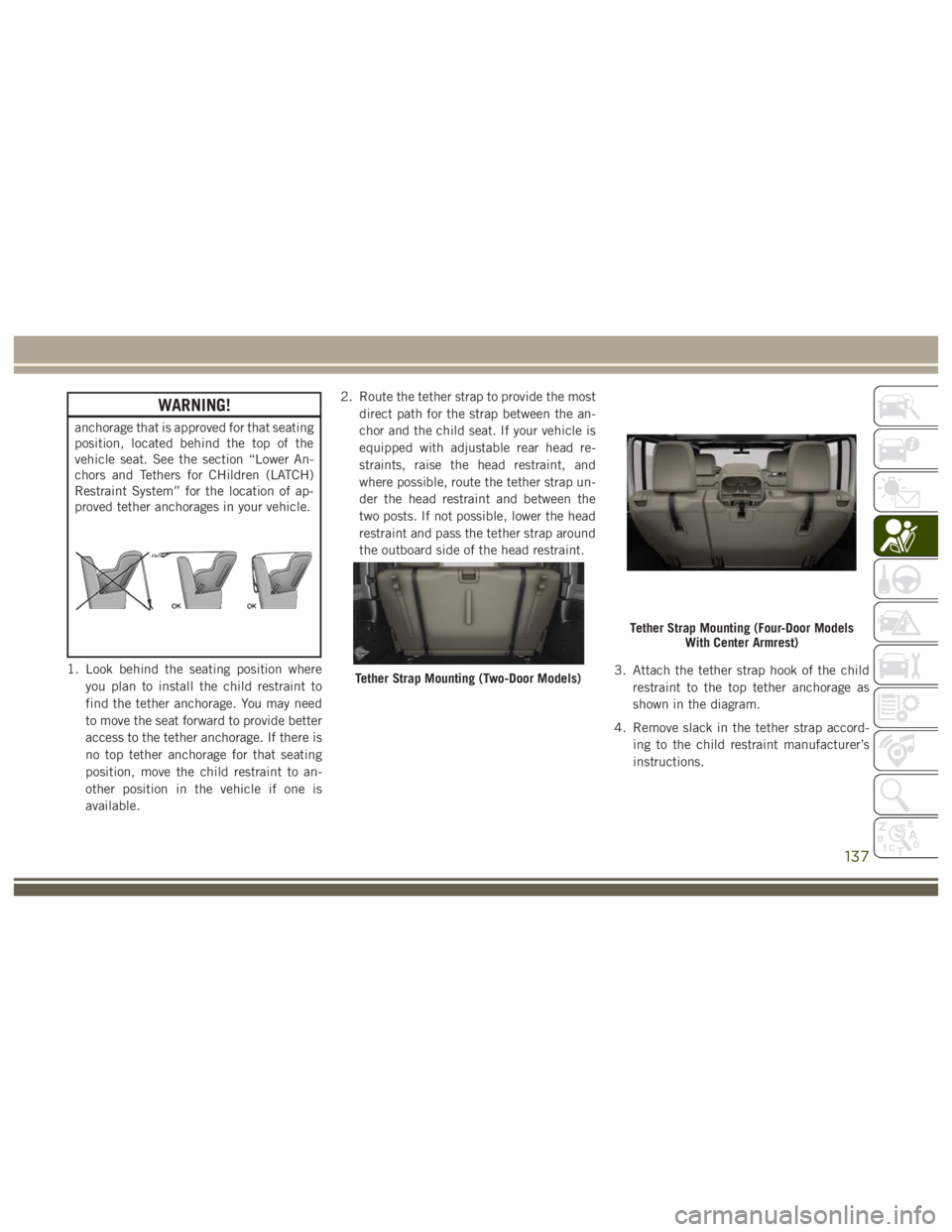 JEEP WRANGLER RUBICON 2017  Owners Manual 
