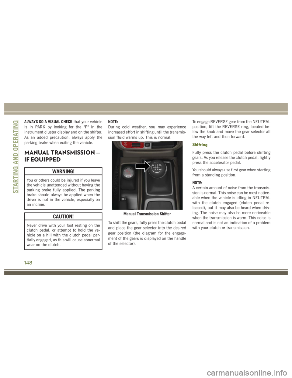 JEEP WRANGLER RUBICON 2017  Owners Manual 148 