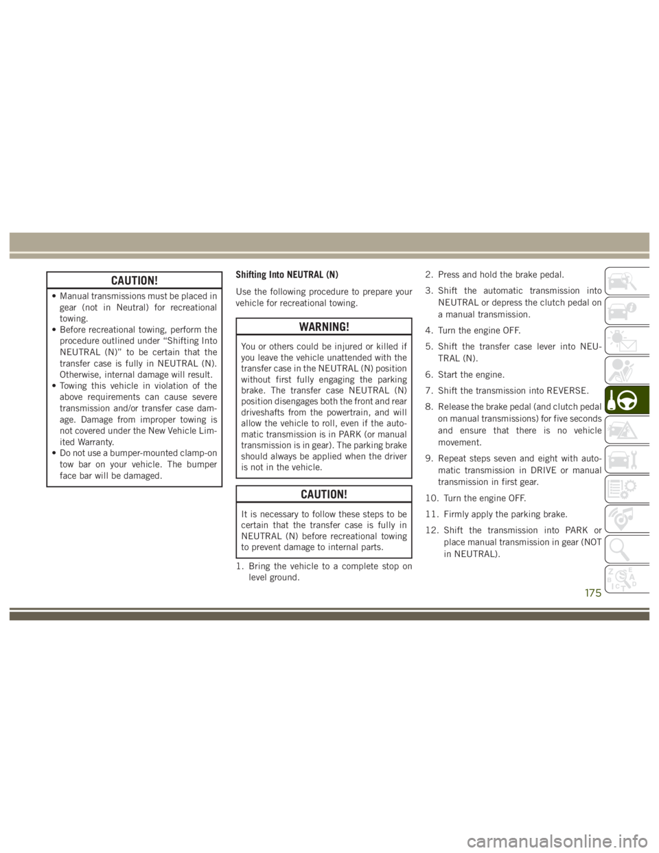 JEEP WRANGLER RUBICON 2017  Owners Manual 