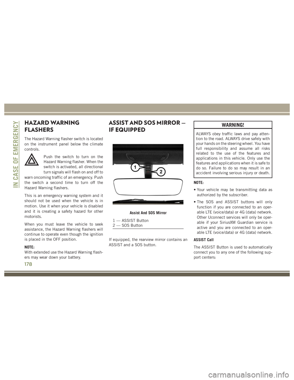JEEP WRANGLER RUBICON 2017  Owners Manual 178 