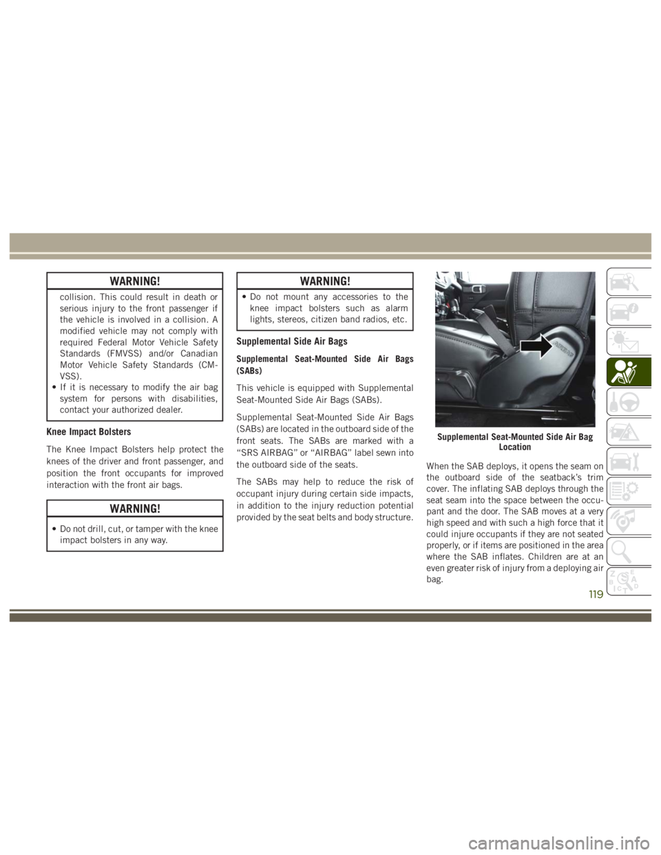 JEEP WRANGLER RUBICON 2019  Owners Manual 
