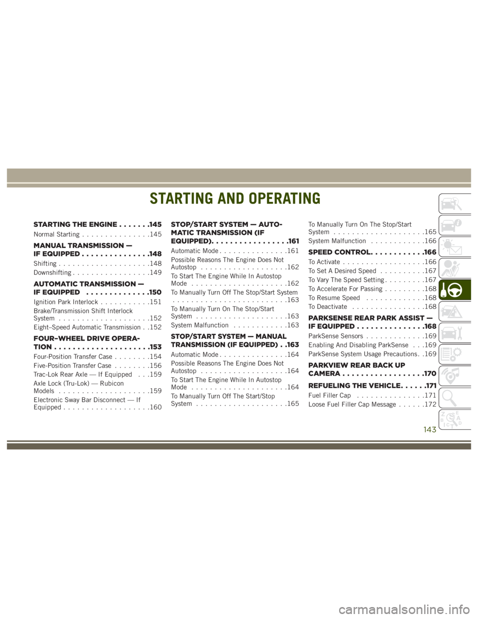 JEEP WRANGLER RUBICON 2019  Owners Manual 