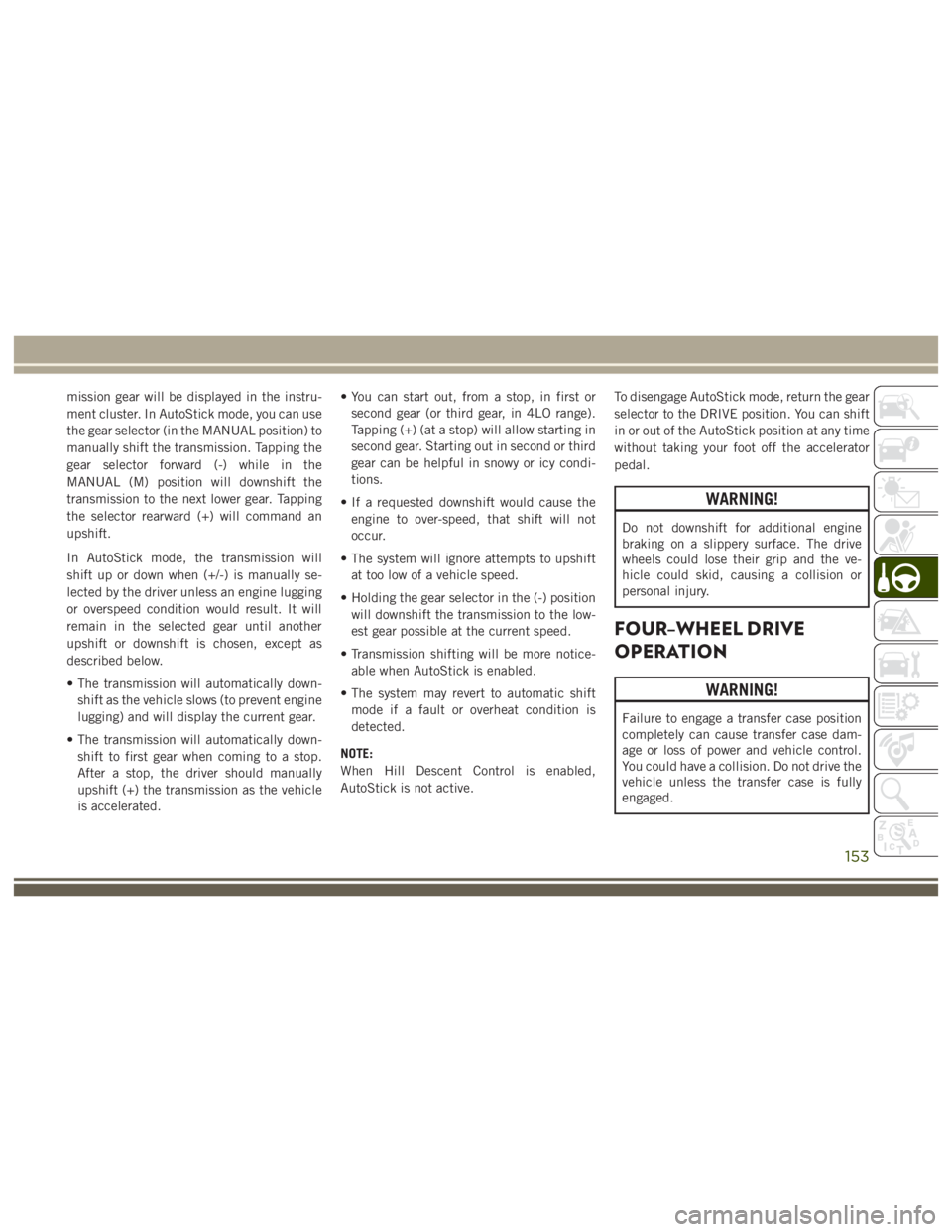 JEEP WRANGLER RUBICON 2019 Owners Manual JEEP WRANGLER RUBICON 2019 Owners Manual
