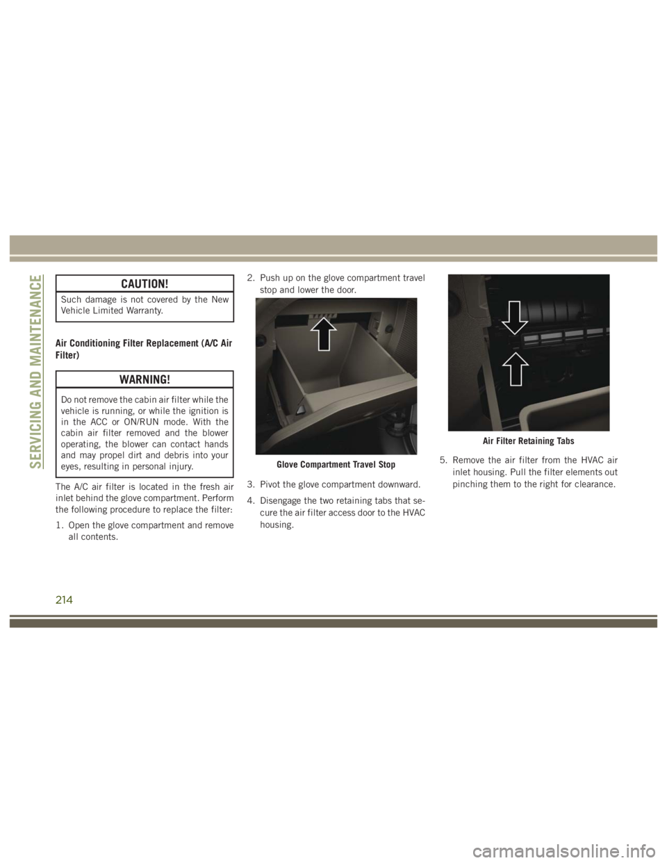 JEEP WRANGLER RUBICON 2019  Owners Manual 214 
