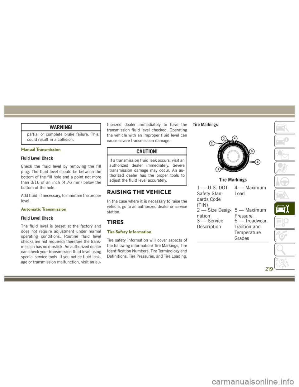 JEEP WRANGLER RUBICON 2019  Owners Manual 