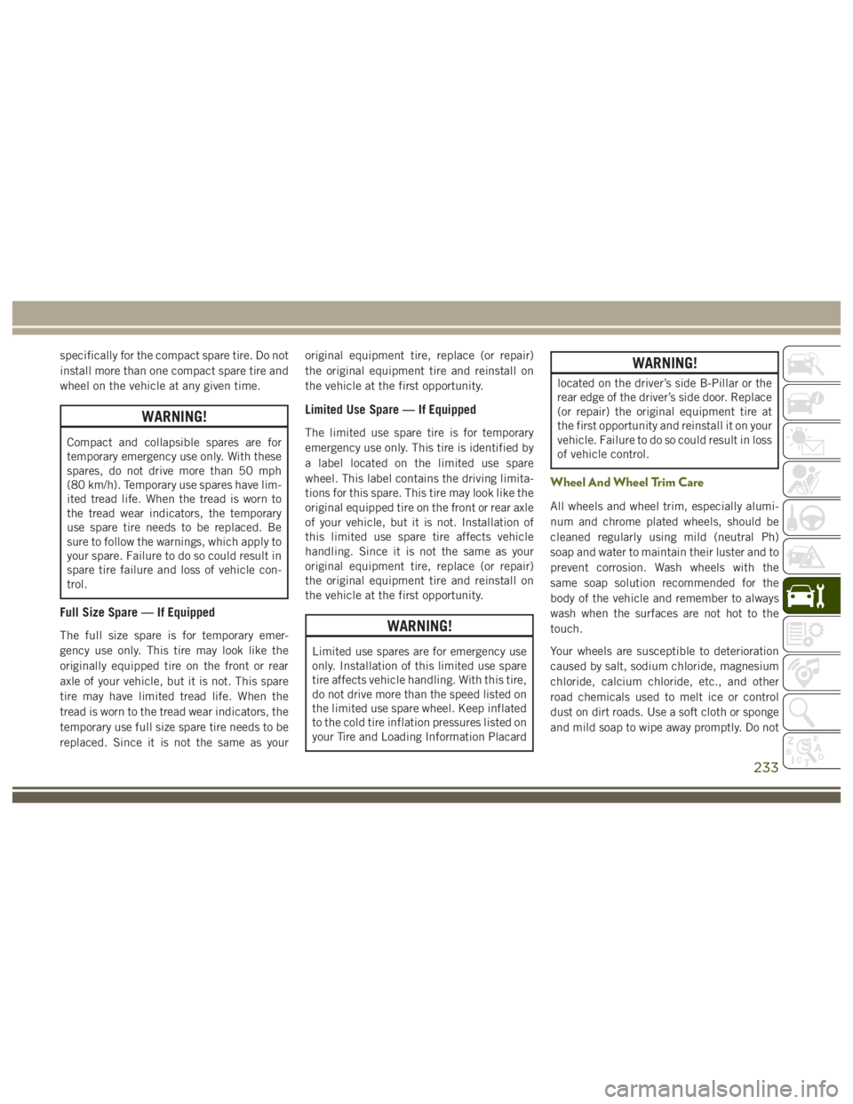 JEEP WRANGLER RUBICON 2019  Owners Manual 