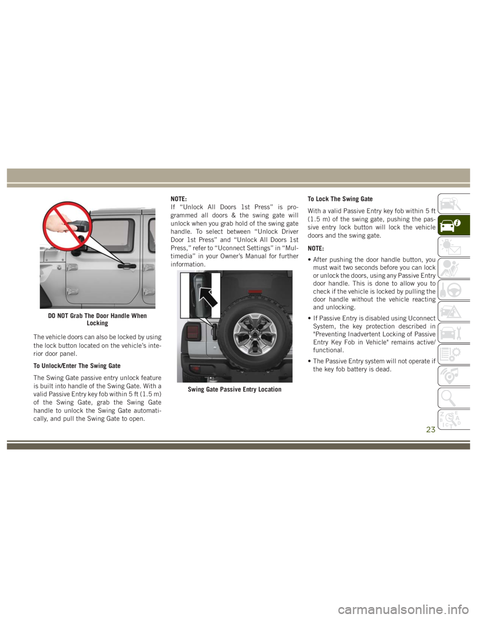 JEEP WRANGLER RUBICON 2019 Owners Manual JEEP WRANGLER RUBICON 2019 Owners Manual