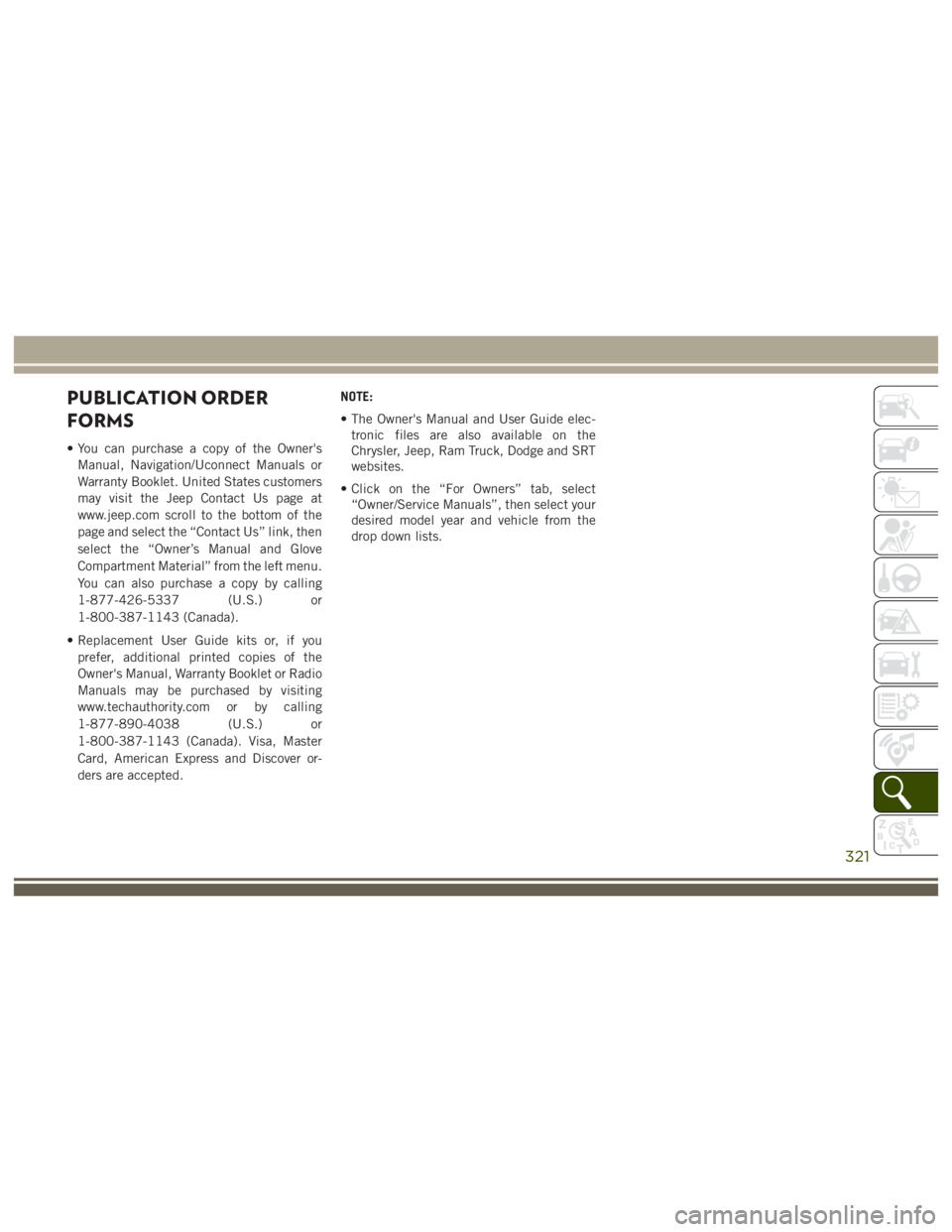 JEEP WRANGLER RUBICON 2019  Owners Manual 