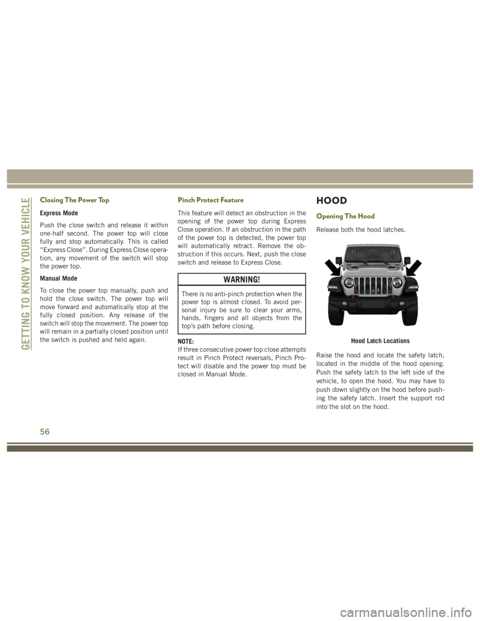 JEEP WRANGLER RUBICON 2019 Workshop Manual 56 JEEP WRANGLER RUBICON 2019 Workshop Manual 56