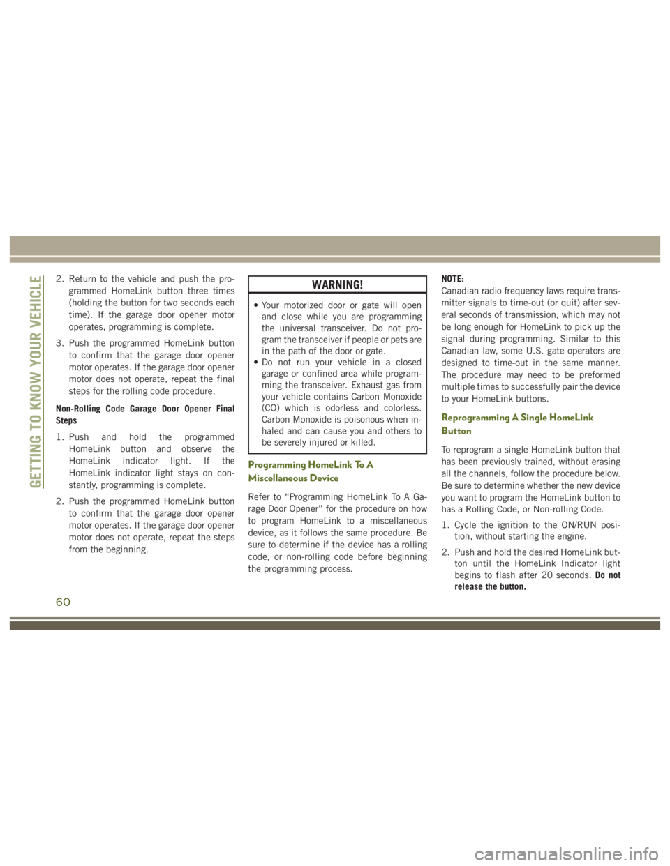 JEEP WRANGLER RUBICON 2019 Repair Manual 60 JEEP WRANGLER RUBICON 2019 Repair Manual 60