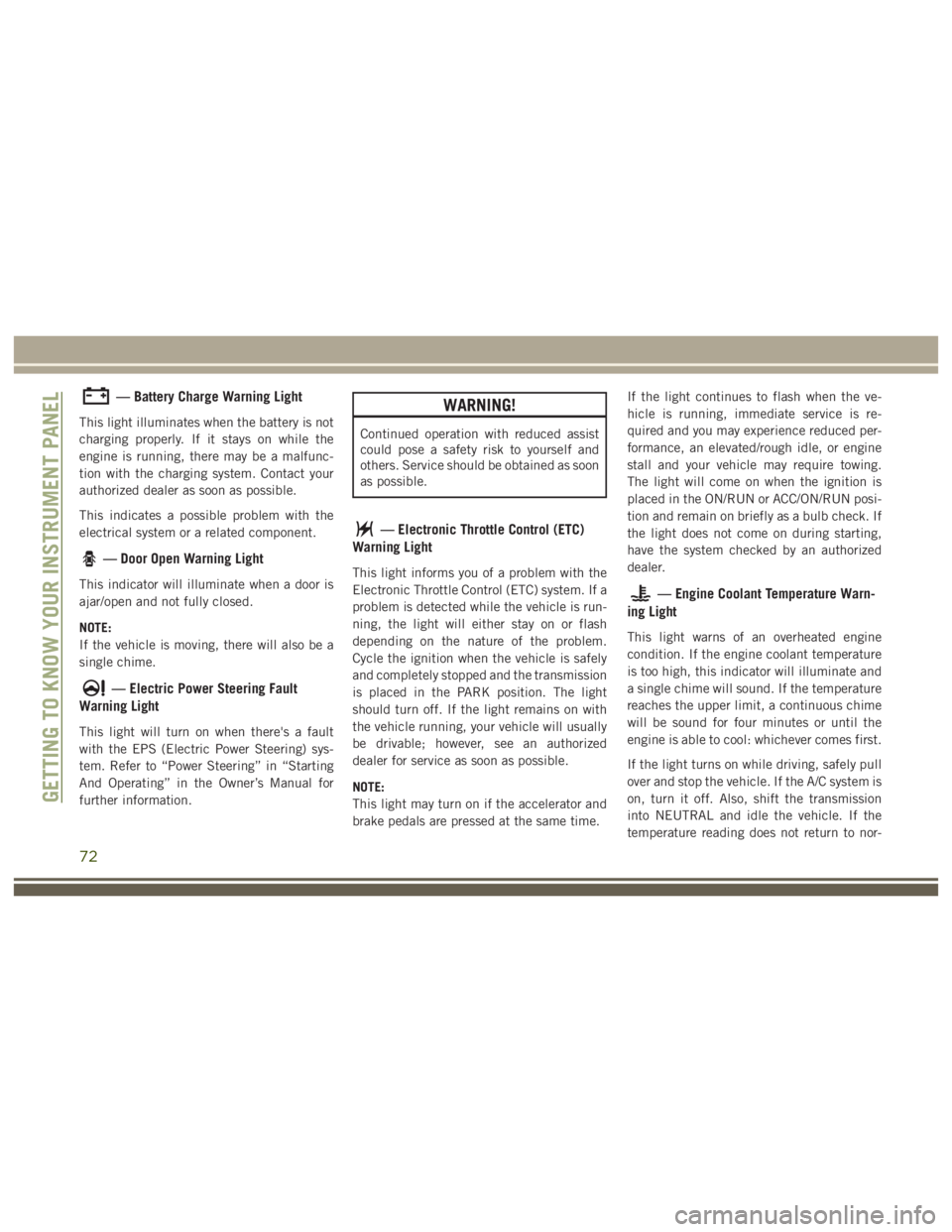 JEEP WRANGLER RUBICON 2019 Manual PDF 72 JEEP WRANGLER RUBICON 2019 Manual PDF 72