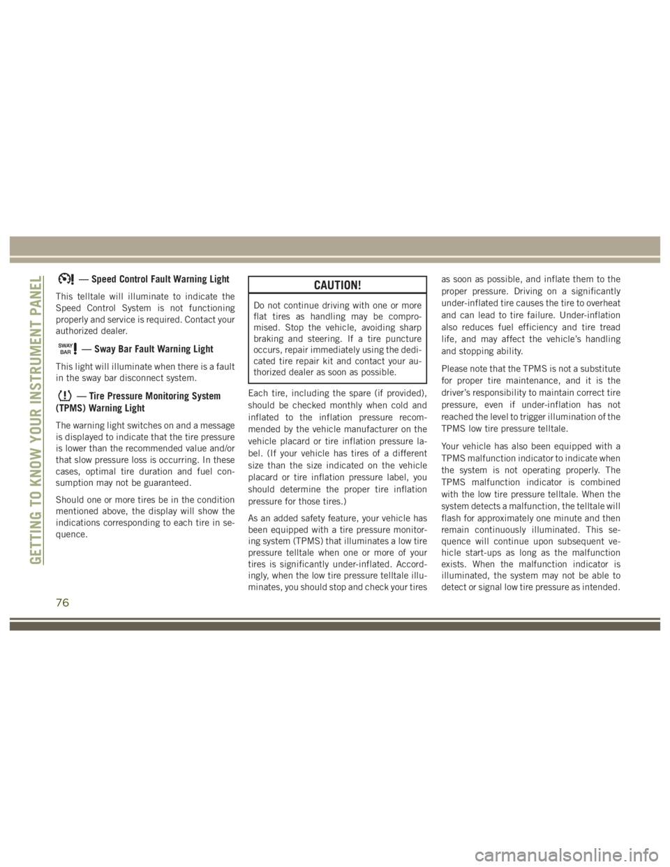 JEEP WRANGLER RUBICON 2019 Manual PDF 76 JEEP WRANGLER RUBICON 2019 Manual PDF 76