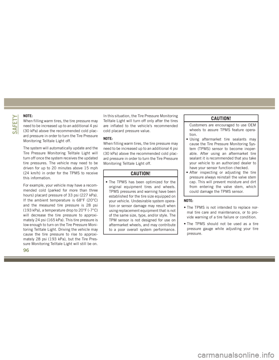 JEEP WRANGLER RUBICON 2019 Owners Manual 96 JEEP WRANGLER RUBICON 2019 Owners Manual 96