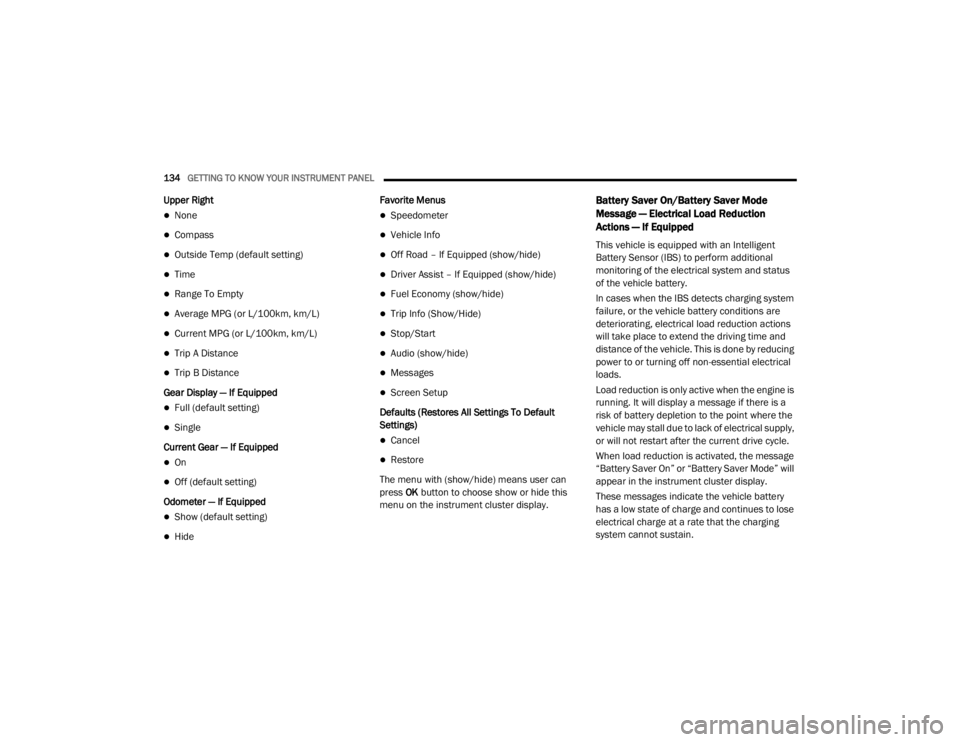 JEEP WRANGLER RUBICON 2020  Owners Manual 