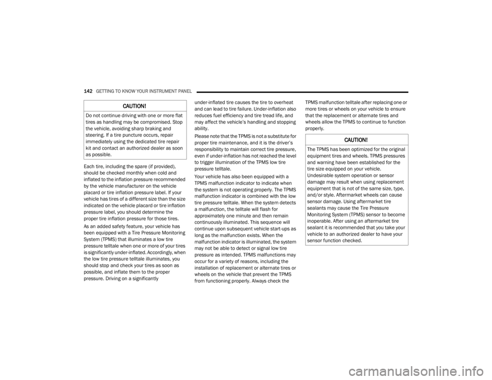 JEEP WRANGLER RUBICON 2020  Owners Manual �&�$�8�7�,�2�1�
�7�K�H��7�3�0�6��K�D�V��E�H�H�Q��R�S�W�L�P�L�]�H�G��I�R�U��W�K�H��R�U�L�J�L�Q�D�O�
�H�T�X�L�S�P�H�Q�W��W�L�U�H�V��D�Q�G��Z�K�H�H�O�V���7�3�0�6��S�U�H�V�V�X�U�H�V�
�D�Q�