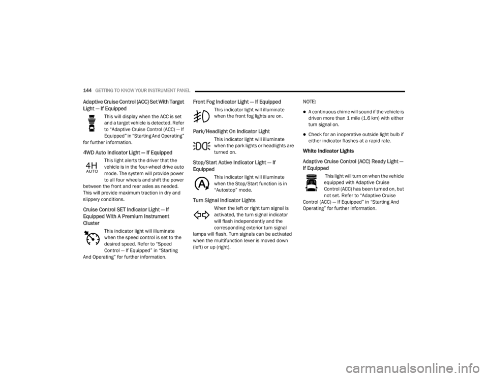 JEEP WRANGLER RUBICON 2020  Owners Manual 