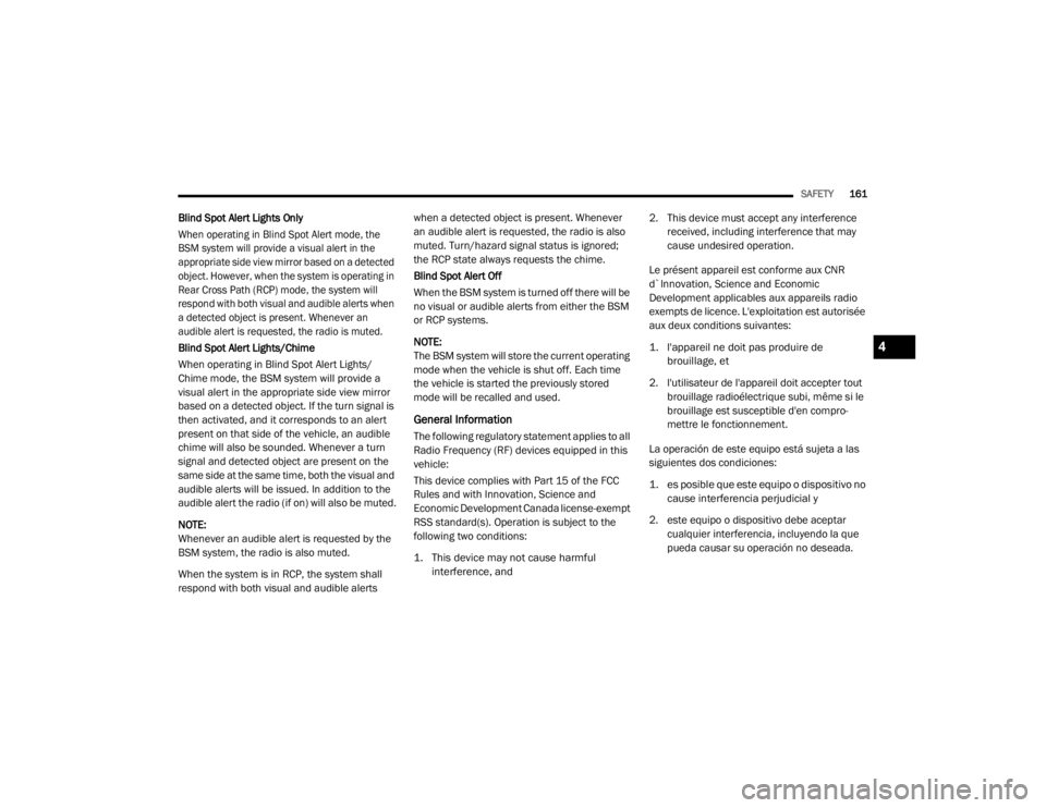 JEEP WRANGLER RUBICON 2020  Owners Manual 4

20_JL_OM_EN_USC_t.book  Page 161   