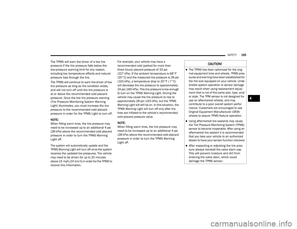 JEEP WRANGLER RUBICON 2020  Owners Manual 4

20_JL_OM_EN_USC_t.book  Page 165   