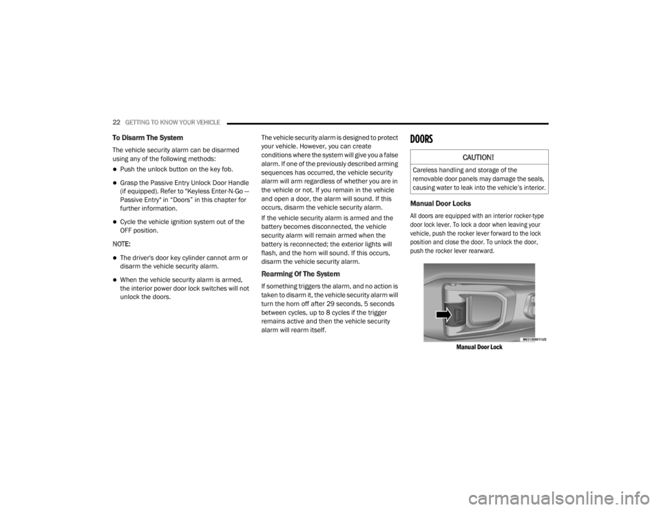 JEEP WRANGLER RUBICON 2020 Owners Manual 