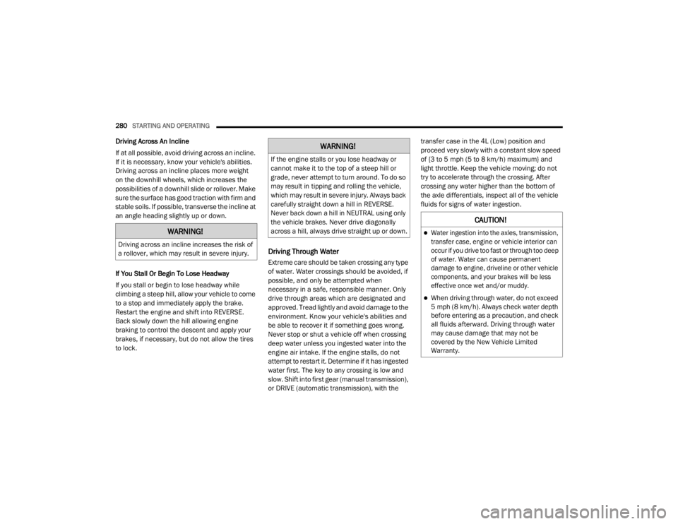 JEEP WRANGLER RUBICON 2020  Owners Manual �:�$�5�1�,�1�*�
��U�L�Y�L�Q�J��D�F�U�R�V�V��D�Q��L�Q�F�O�L�Q�H��L�Q�F�U�H�D�V�H�V��W�K�H��U�L�V�N��R�I�
�D��U�R�O�O�R�Y�H�U���Z�K�L�F�K��P�D�\��U�H�V�X�O�W��L�Q��V�H�Y�H�U�H��L�Q�M�X