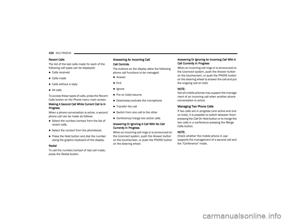 JEEP WRANGLER RUBICON 2020 Owners Manual JEEP WRANGLER RUBICON 2020 Owners Manual