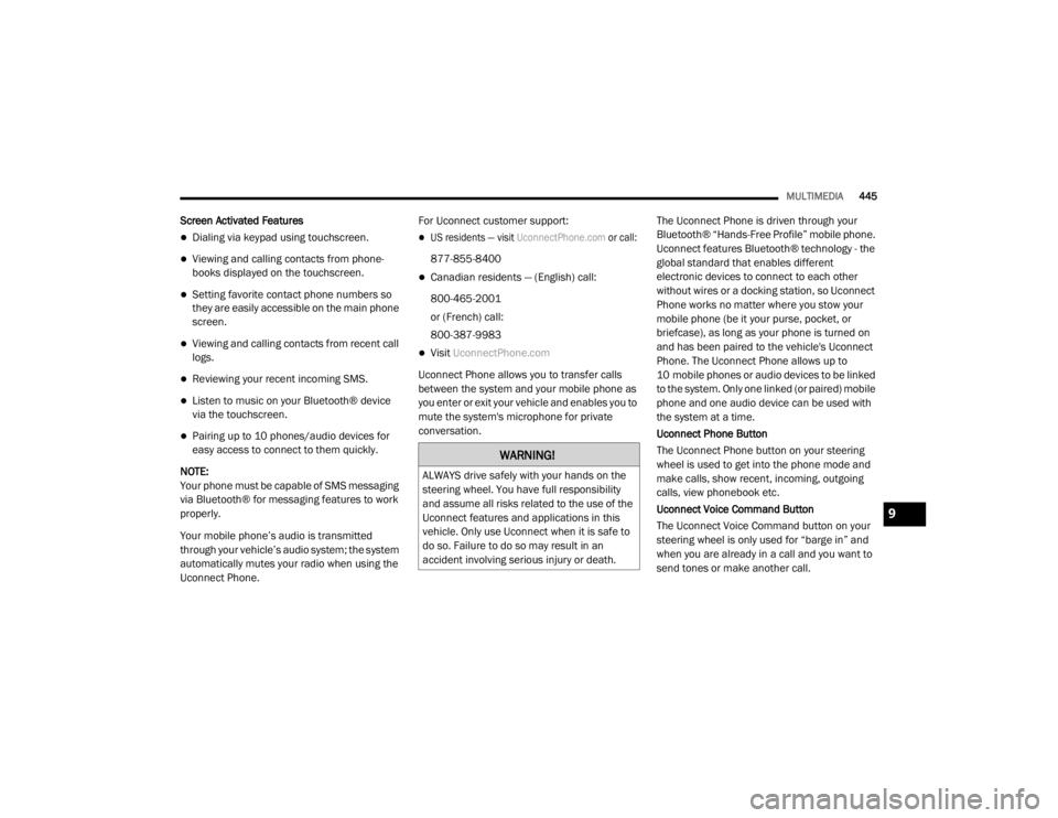 JEEP WRANGLER RUBICON 2020  Owners Manual �:�$�5�1�,�1�*�
�$�/�:�$�<�6��G�U�L�Y�H��V�D�I�H�O�\��Z�L�W�K��\�R�X�U��K�D�Q�G�V��R�Q��W�K�H�
�V�W�H�H�U�L�Q�J��Z�K�H�H�O���<�R�X��K�D�Y�H��I�X�O�O��U�H�V�S�R�Q�V�L�E�L�O�L�W�\�
�D�Q�