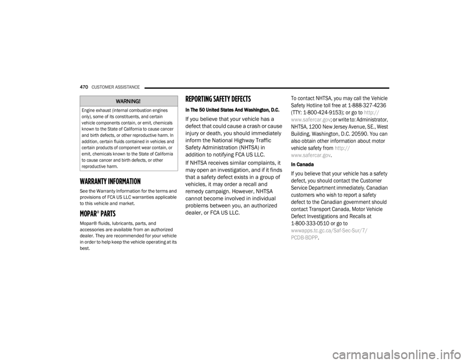 JEEP WRANGLER RUBICON 2020  Owners Manual 
�:�$�5�1�,�1�*�

�(�Q�J�L�Q�H��H�[�K�D�X�V�W���L�Q�W�H�U�Q�D�O��F�R�P�E�X�V�W�L�R�Q��H�Q�J�L�Q�H�V�
�R�Q�O�\�\f���V�R�P�H��R�I��L�W�V��F�R�Q�V�W�L�W�X�H�Q�W�V���D�Q�G��F�H�U�W�D�L�Q�
