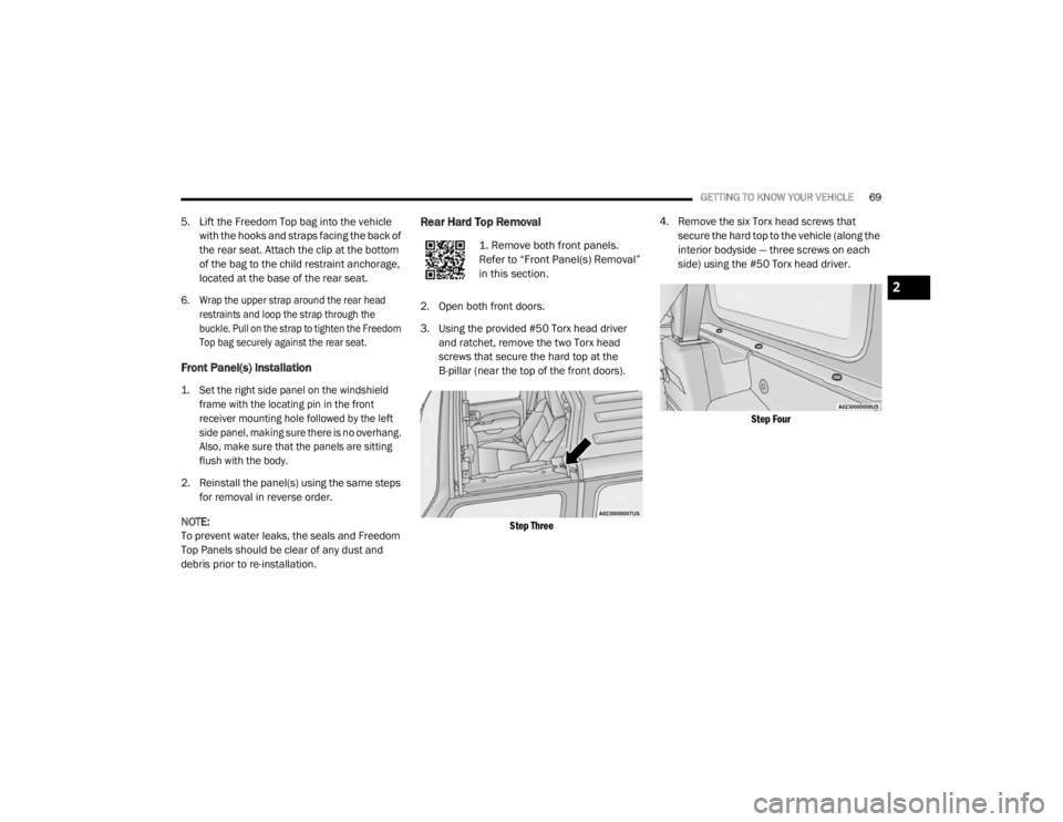 JEEP WRANGLER RUBICON 2020 Manual PDF 
2

20_JL_OM_EN_USC_t.book  Page 69   