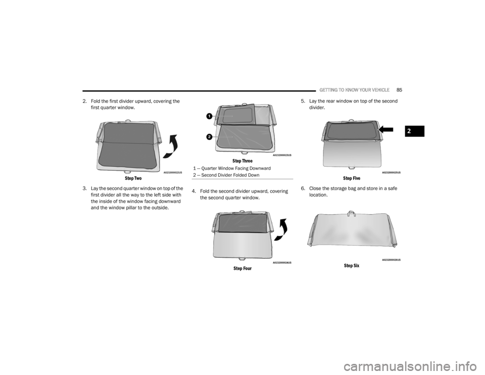 JEEP WRANGLER RUBICON 2020 Manual Online 2
20_JL_OM_EN_USC_t.book Page 85 JEEP WRANGLER RUBICON 2020 Manual Online 2
20_JL_OM_EN_USC_t.book Page 85