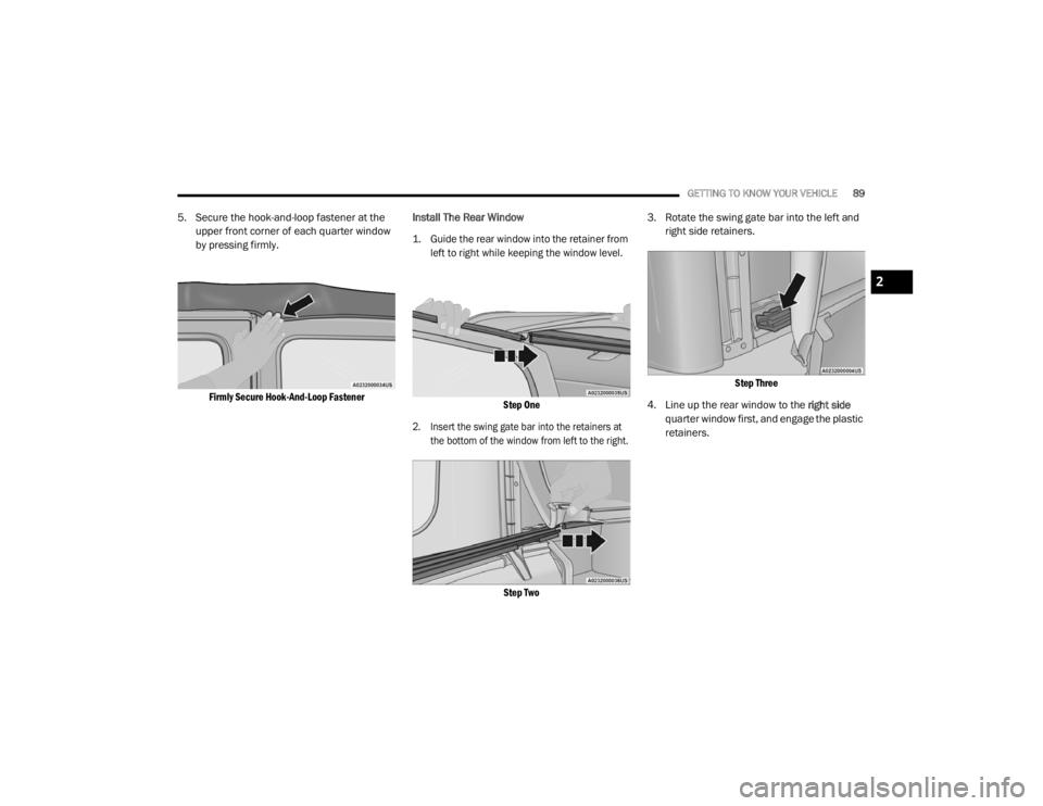 JEEP WRANGLER RUBICON 2020  Owners Manual 2

20_JL_OM_EN_USC_t.book  Page 89   