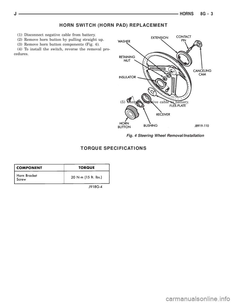 JEEP WRANGLER 1994 Owners Manual JEEP WRANGLER 1994 Owners Manual