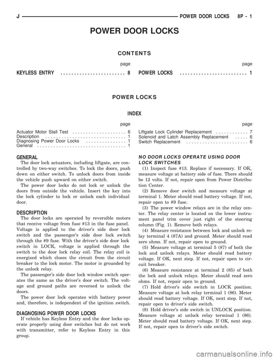 JEEP WRANGLER 1994 Owners Manual JEEP WRANGLER 1994 Owners Manual