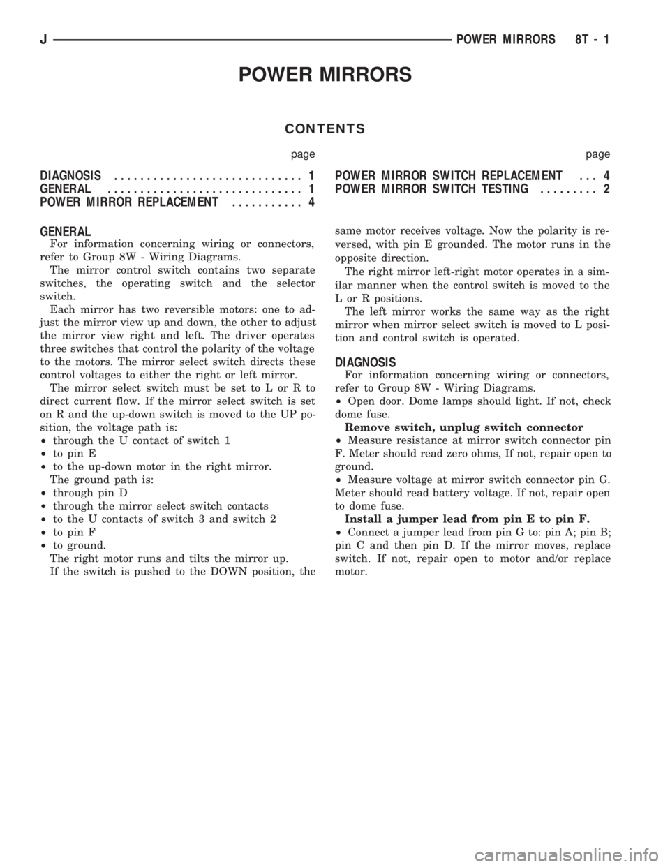 JEEP WRANGLER 1994 Owners Manual JEEP WRANGLER 1994 Owners Manual