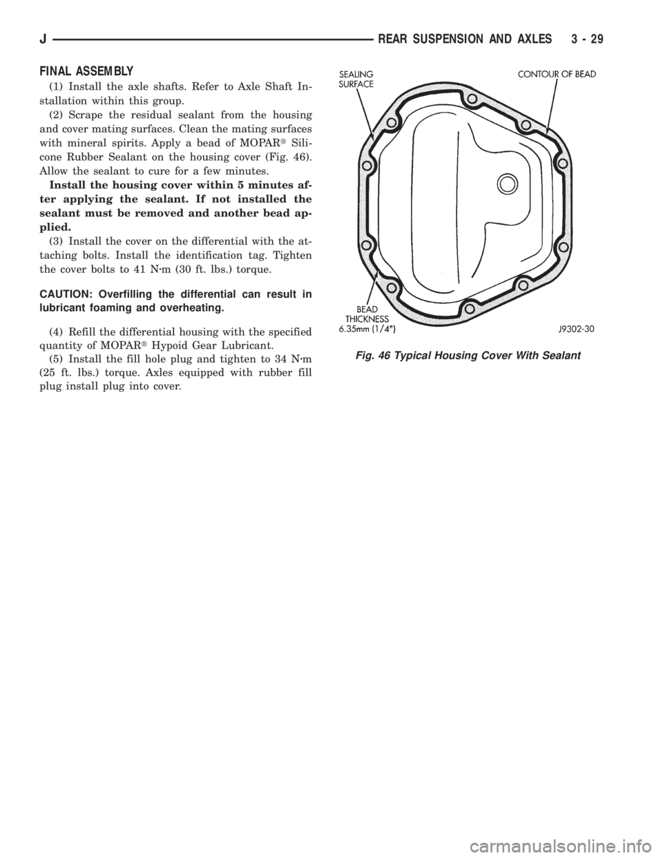 JEEP WRANGLER 1995  Owners Manual 