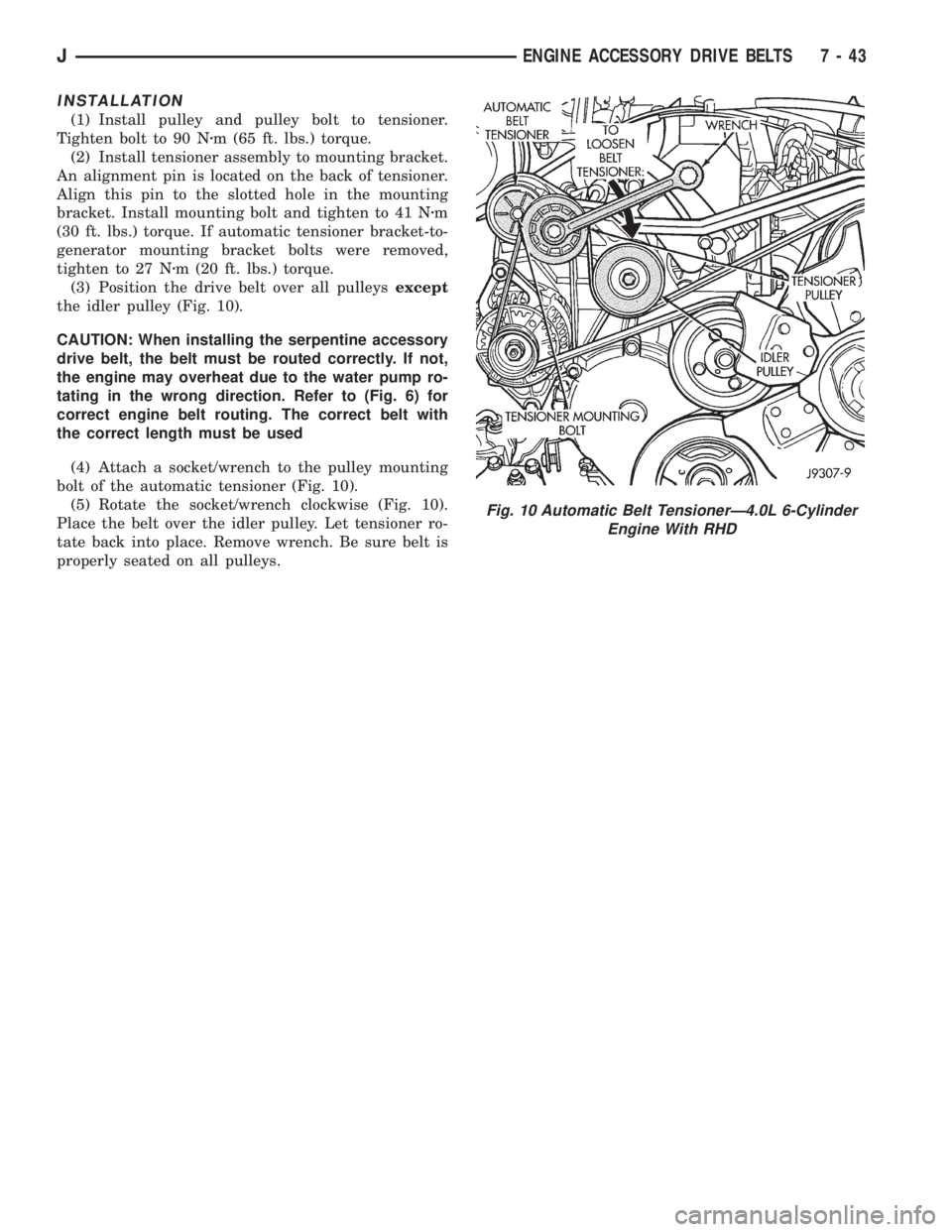 JEEP WRANGLER 1995  Owners Manual 