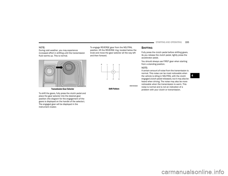JEEP WRANGLER 4XE JL 2022  Owners Manual 4

22_JL_OM_EN_USC_t.book  Page 155   