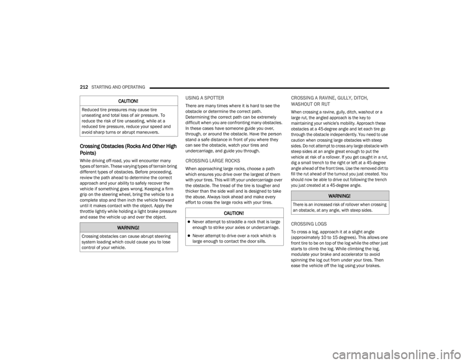 JEEP WRANGLER 4XE JL 2022  Owners Manual �:�$�5�1�,�1�*�
�&�U�R�V�V�L�Q�J��R�E�V�W�D�F�O�H�V��F�D�Q��F�D�X�V�H��D�E�U�X�S�W��V�W�H�H�U�L�Q�J�
�V�\�V�W�H�P��O�R�D�G�L�Q�J��Z�K�L�F�K��F�R�X�O�G��F�D�X�V�H��\�R�X��W�R��O�R�V�H�
�