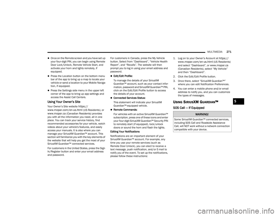 JEEP WRANGLER 4XE JL 2022  Owners Manual �:�$�5�1�,�1�*�
�6�R�P�H��6�L�U�L�X�V�;�0��*�X�D�U�G�L�D�Q�
