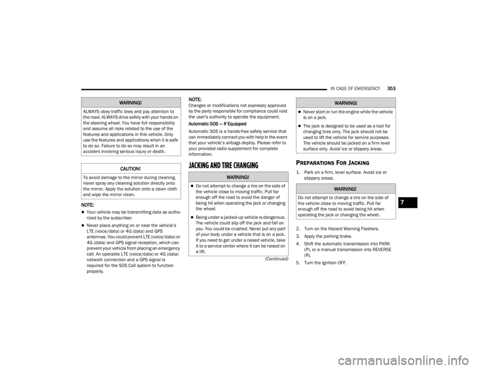 JEEP WRANGLER 4XE JL 2022  Owners Manual �:�$�5�1�,�1�*�
�$�/�:�$�<�6��R�E�H�\��W�U�D�I�I�L�F��O�D�Z�V��D�Q�G��S�D�\��D�W�W�H�Q�W�L�R�Q��W�R�
�W�K�H��U�R�D�G���$�/�:�$�<�6��G�U�L�Y�H��V�D�I�H�O�\��Z�L�W�K��\�R�X�U��K�D�Q�G�V