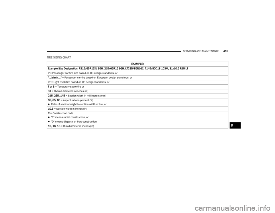 JEEP WRANGLER 4XE JL 2022  Owners Manual 8

22_JL_OM_EN_USC_t.book  Page 415   