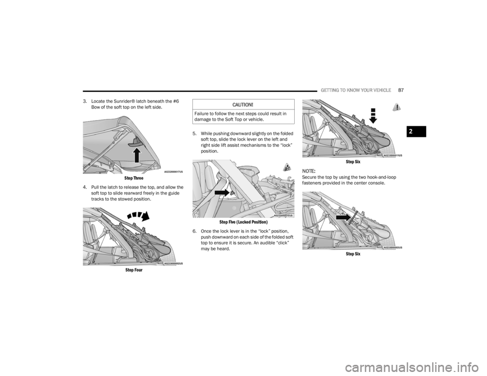 JEEP WRANGLER 4XE JL 2022 Manual Online 2

22_JL_OM_EN_USC_t.book  Page 87   