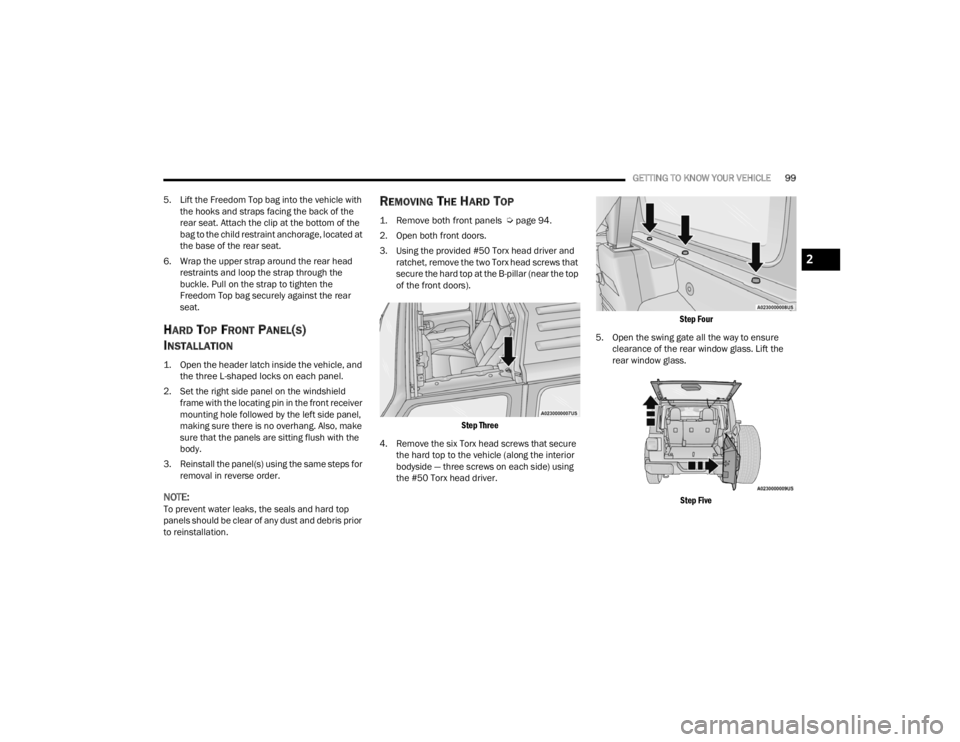 JEEP WRANGLER 4XE JL 2022  Owners Manual 
2

22_JL_OM_EN_USC_t.book  Page 99   