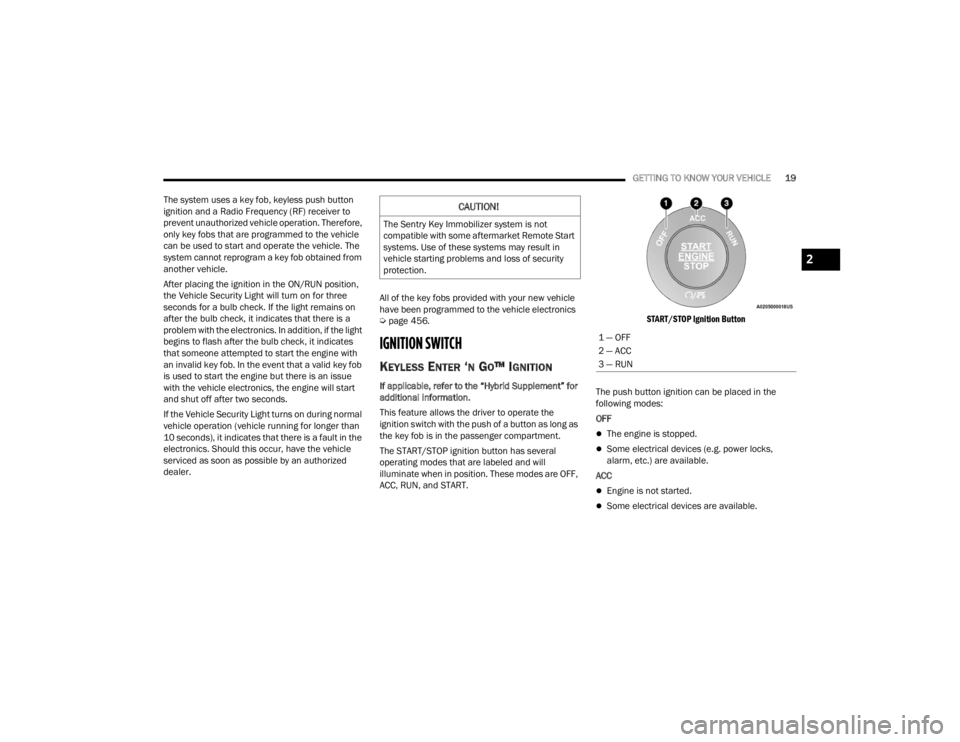 JEEP WRANGLER 4XE JL 2021 User Guide ���