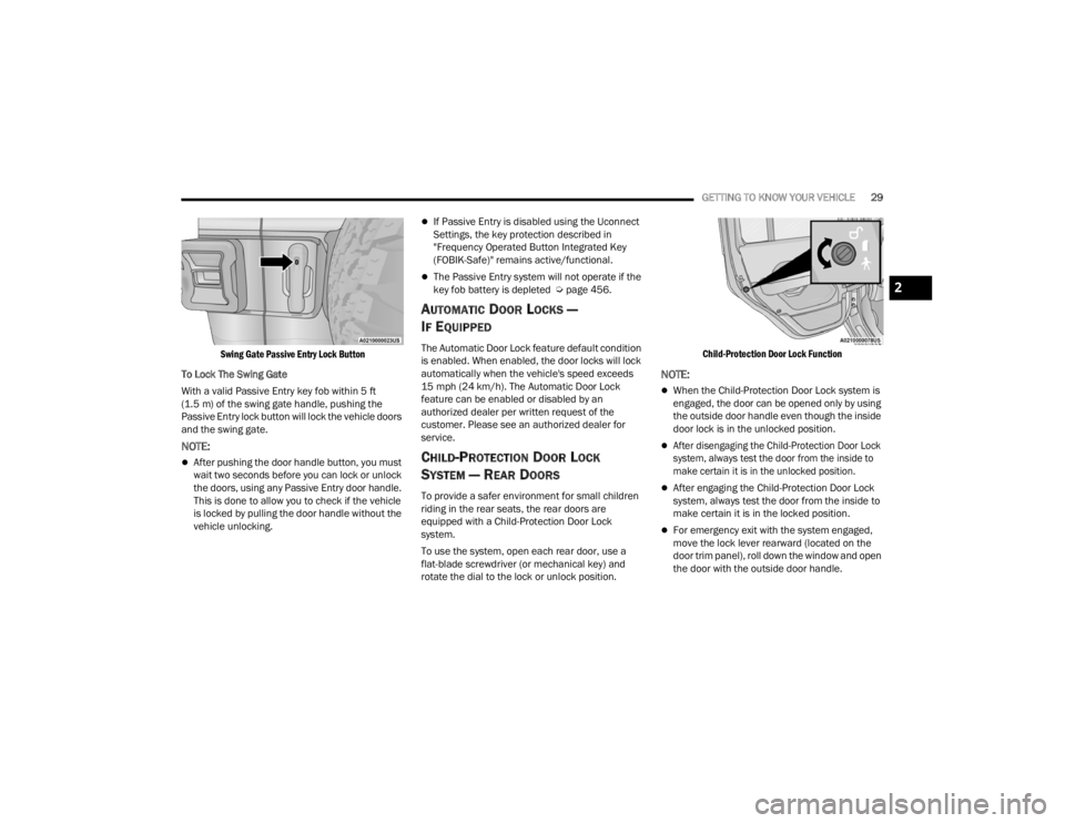 JEEP WRANGLER 4XE JL 2021 Owners Manual 2

22_JL_OM_EN_USC_t.book  Page 29   