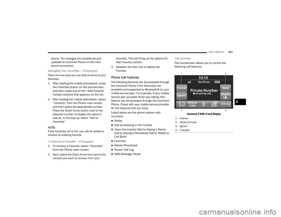 JEEP WRANGLER 2022  Owners Manual 5

21_JL_OM_EN_USC_t.book  Page 247   