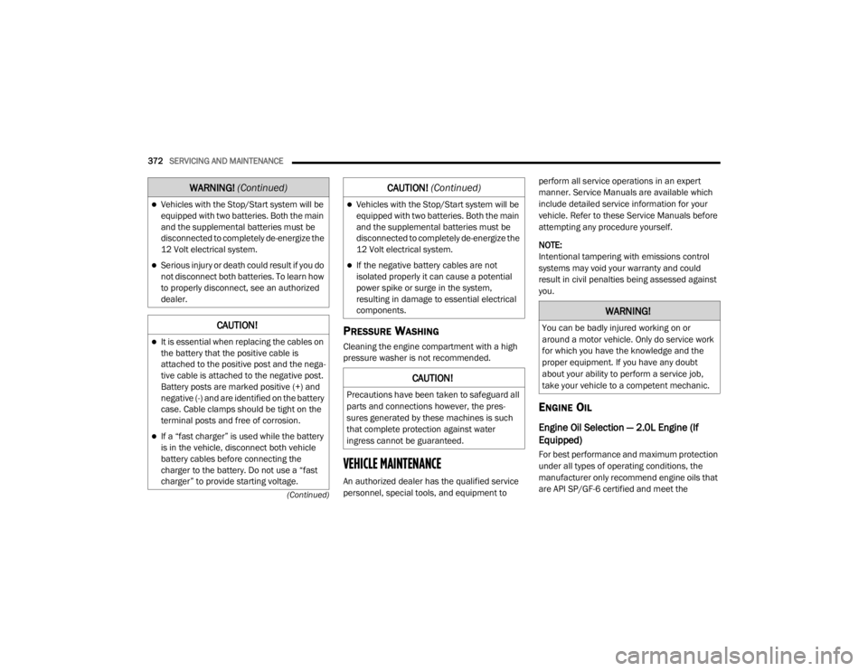 JEEP WRANGLER 2022  Owners Manual �:�$�5�1�,�1�*� (Continuedyf 