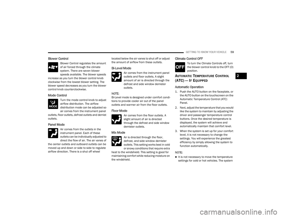 JEEP WRANGLER 2022 Repair Manual 2

21_JL_OM_EN_USC_t.book  Page 59   