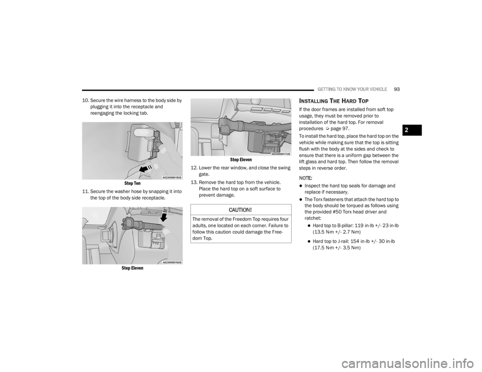 JEEP WRANGLER 2022  Owners Manual �&�$�8�7�,�2�1�
�7�K�H��U�H�P�R�Y�D�O��R�I��W�K�H��)�U�H�H�G�R�P��7�R�S��U�H�T�X�L�U�H�V��I�R�X�U�
�D�G�X�O�W�V���R�Q�H��O�R�F�D�W�H�G��R�Q��H�D�F�K��F�R�U�Q�H�U���)�D�L�O�X�U�H��W�R